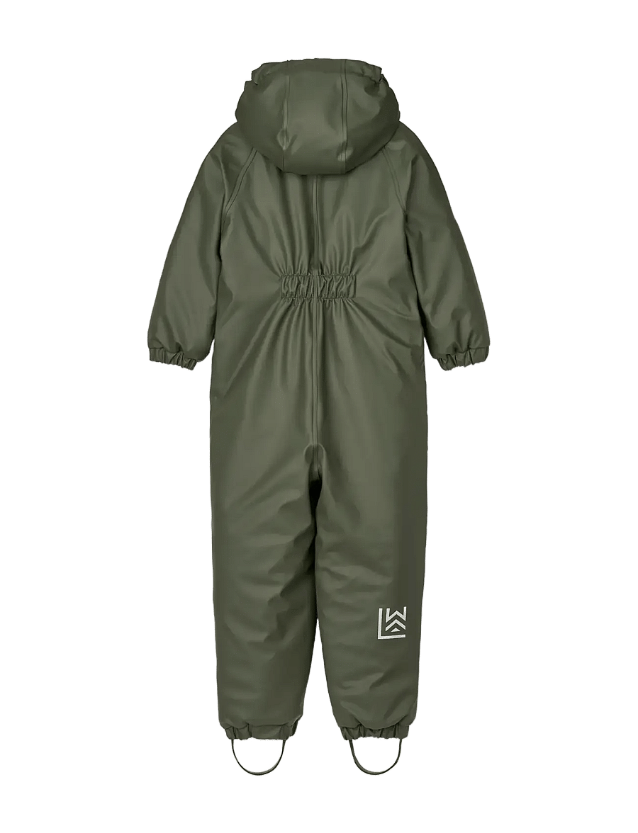 Liewood - Maddy PU Rainsuit - lietus valkā kombinezoni - hunter green - 1