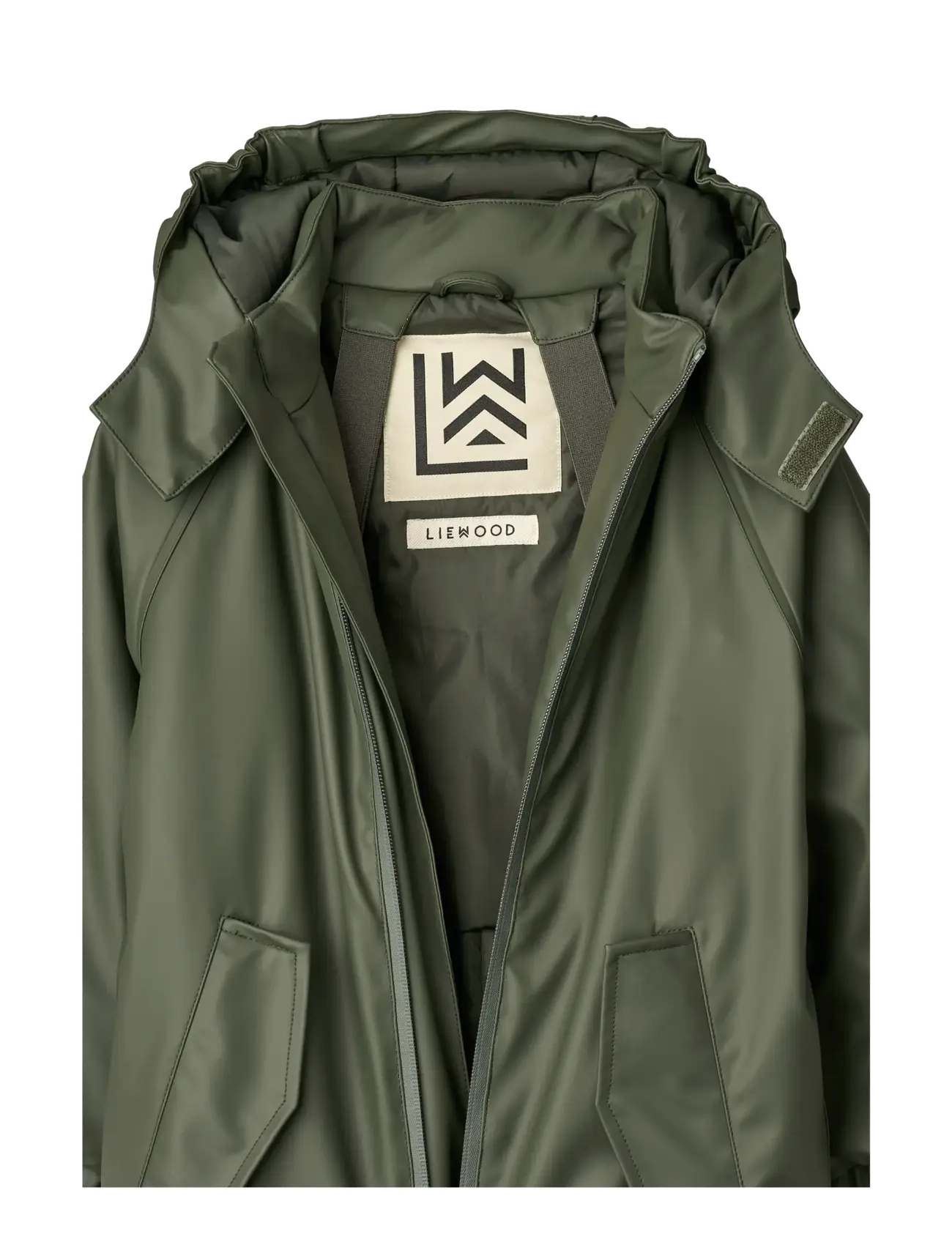 Liewood - Maddy PU Rainsuit - lietus valkā kombinezoni - hunter green - 2