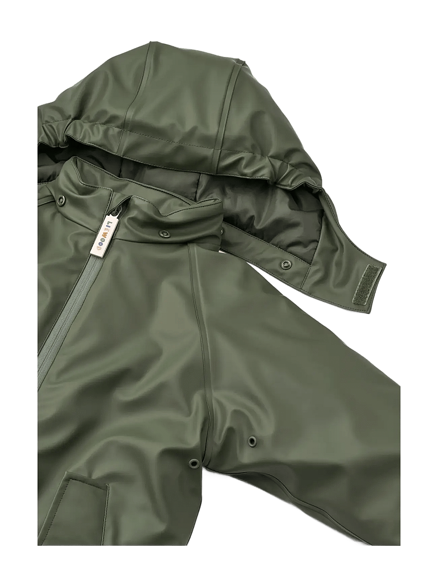 Liewood - Maddy PU Rainsuit - lietus valkā kombinezoni - hunter green - 3