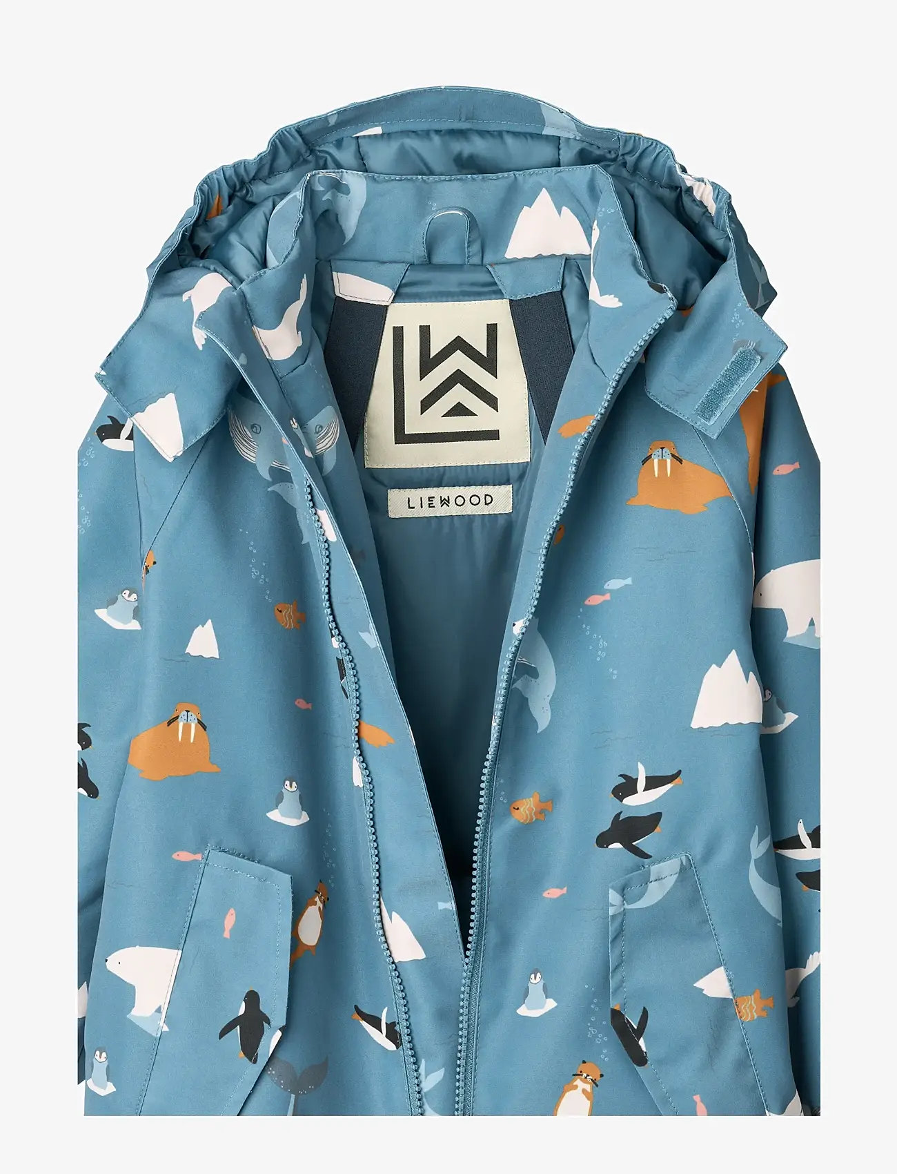 Liewood - Maddy Snowsuit - vinteroveraller - arctic sea /  ocean view - 2