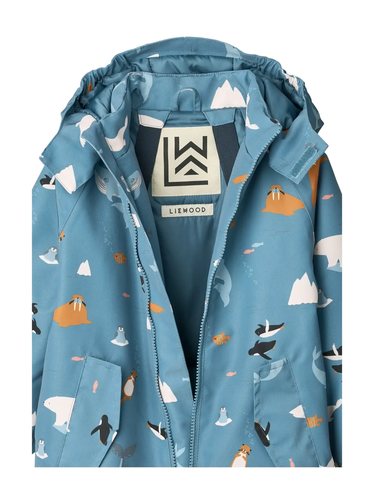 Liewood - Maddy Snowsuit - børn - arctic sea /  ocean view - 2
