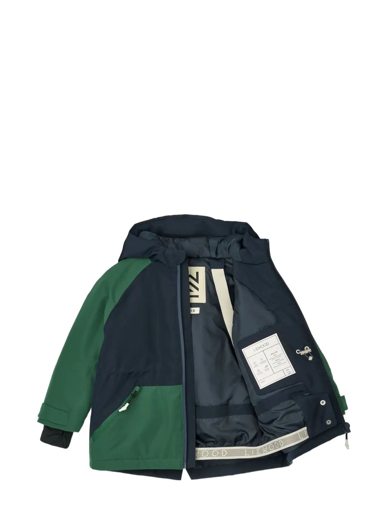 Liewood - Kalle Jacket - dunjakker - classic navy / garden green - 2
