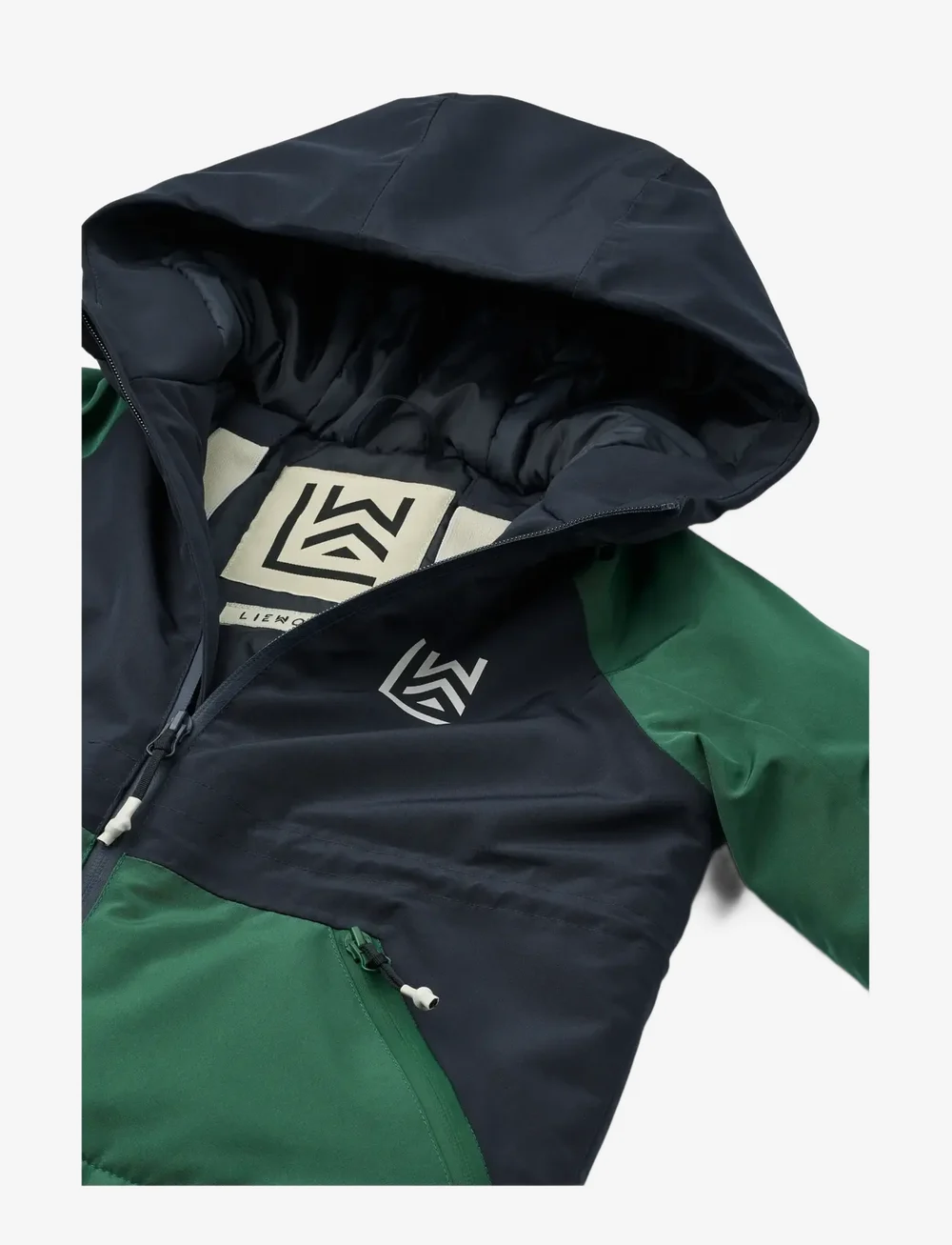 Liewood - Kalle Jacket - puhvis ja polsterdatud - classic navy / garden green - 3