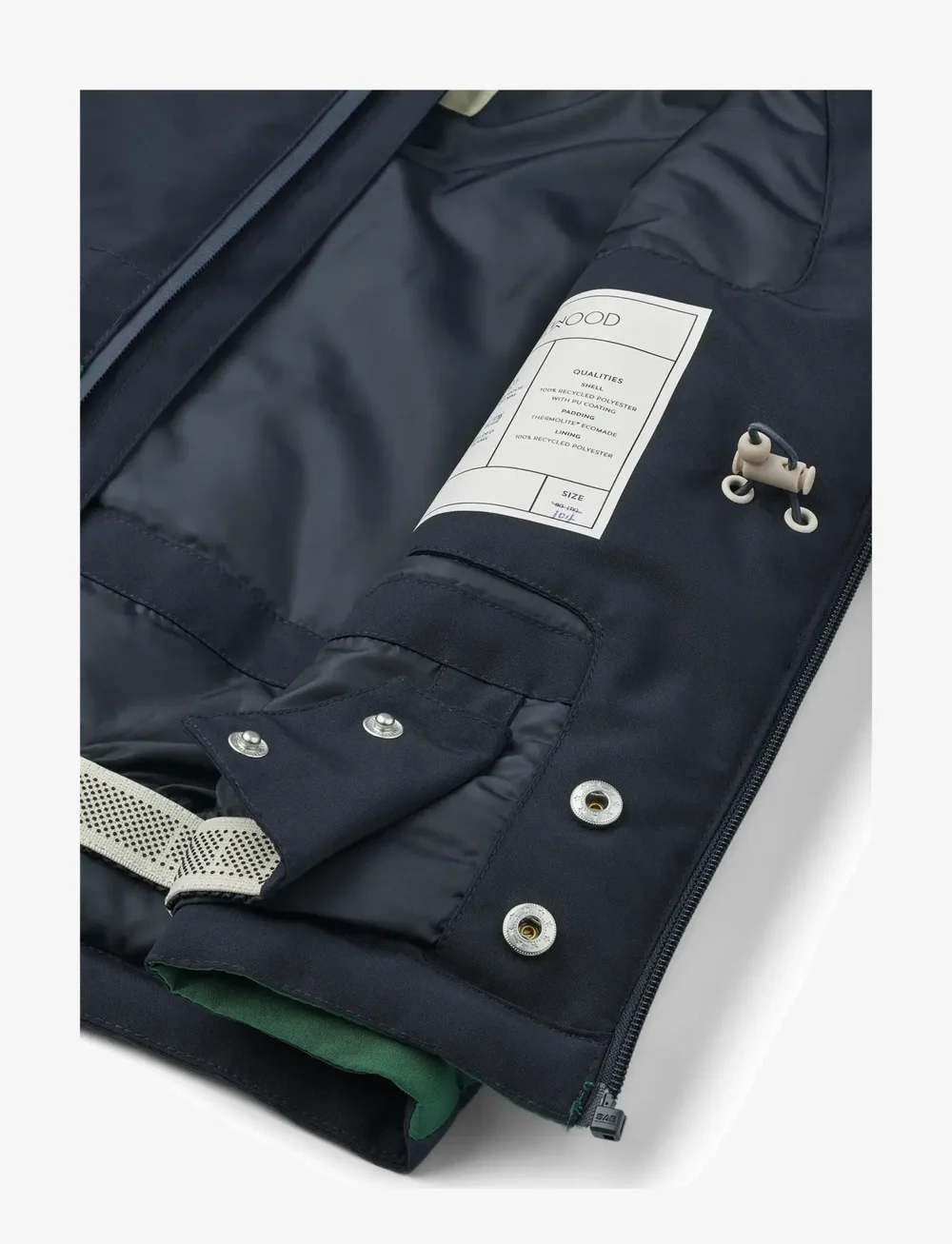 Liewood - Kalle Jacket - puhvis ja polsterdatud - classic navy / garden green - 5