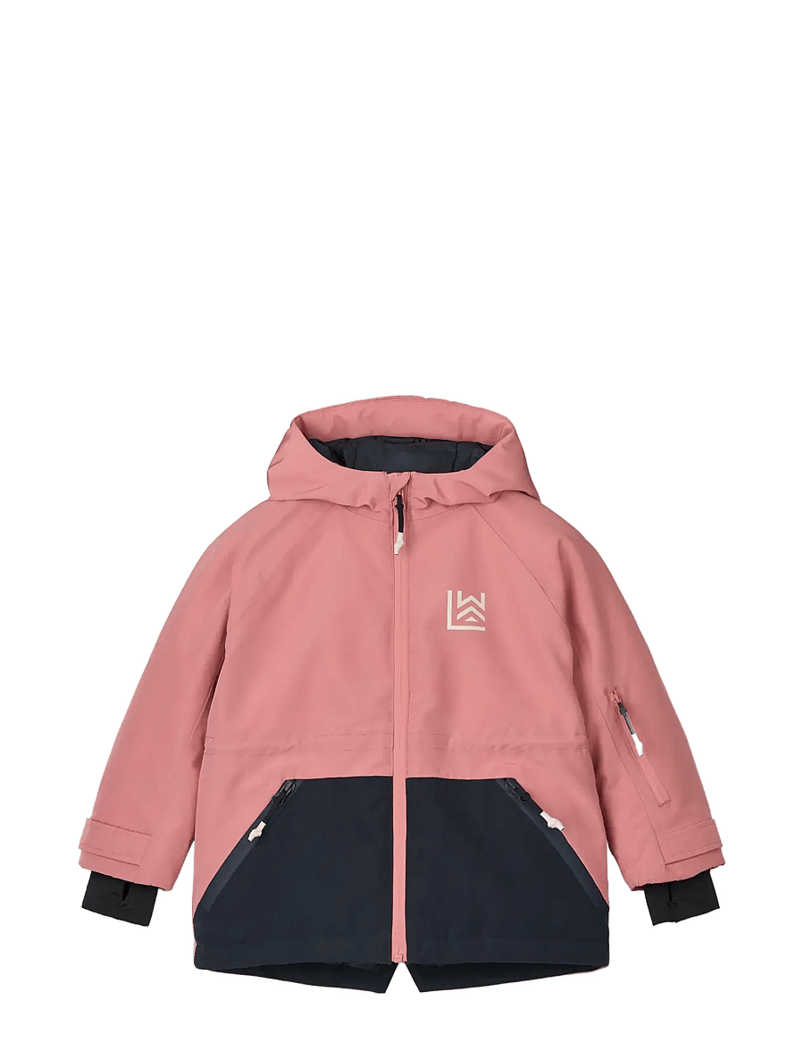 Liewood - Kalle Jacket - daunen- und steppjacken - dusty rose / classic navy - 0