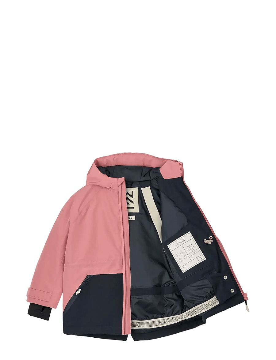 Liewood - Kalle Jacket - daunen- und steppjacken - dusty rose / classic navy - 2