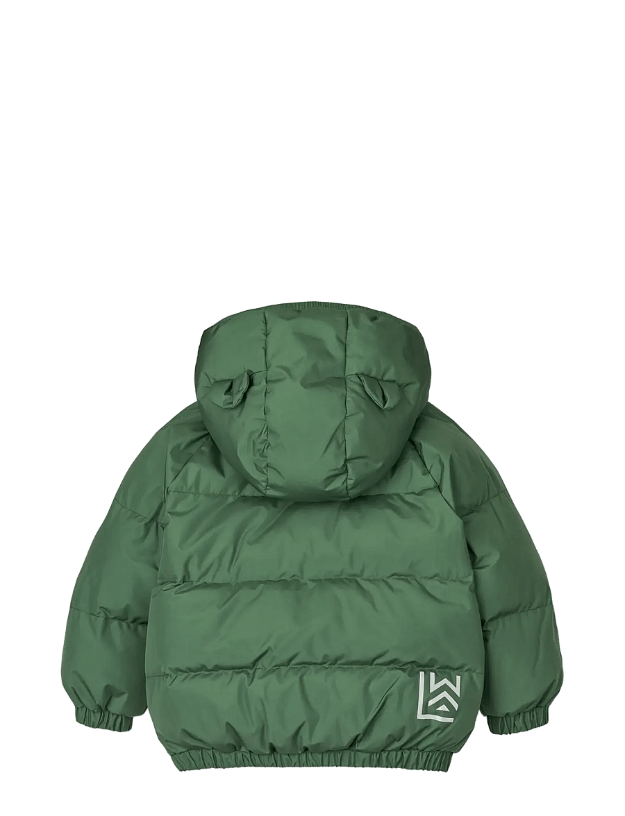 Liewood - Adelina Jacket With Ears - dunjackor & fodrade jackor - dusty ivy - 1