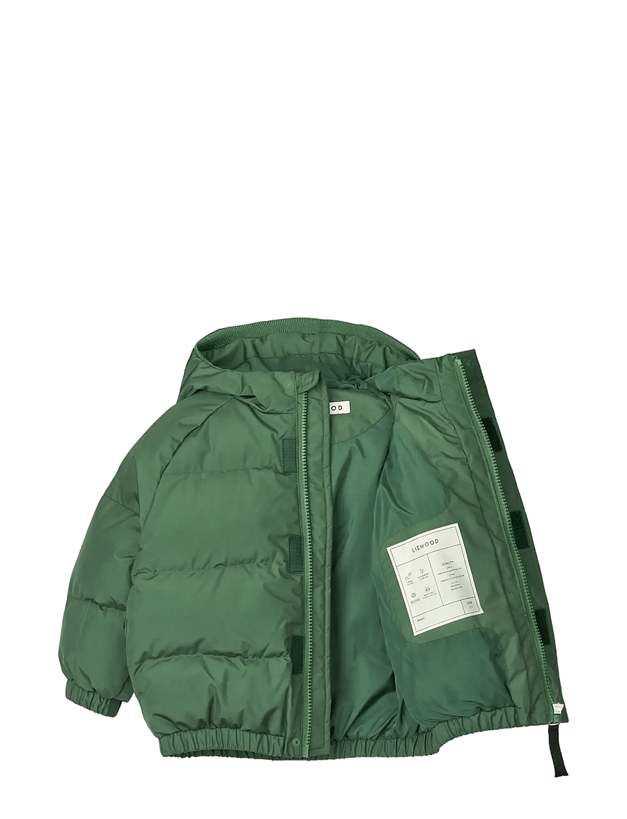 Liewood - Adelina Jacket With Ears - dunjackor & fodrade jackor - dusty ivy - 2