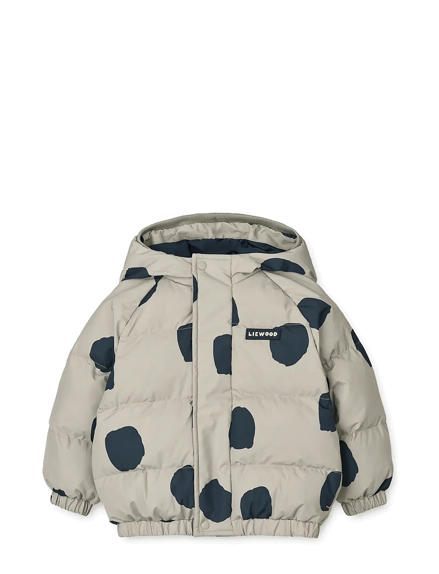 Liewood - Adelina Jacket With Ears - dunjakker - spot dots / mist - 0