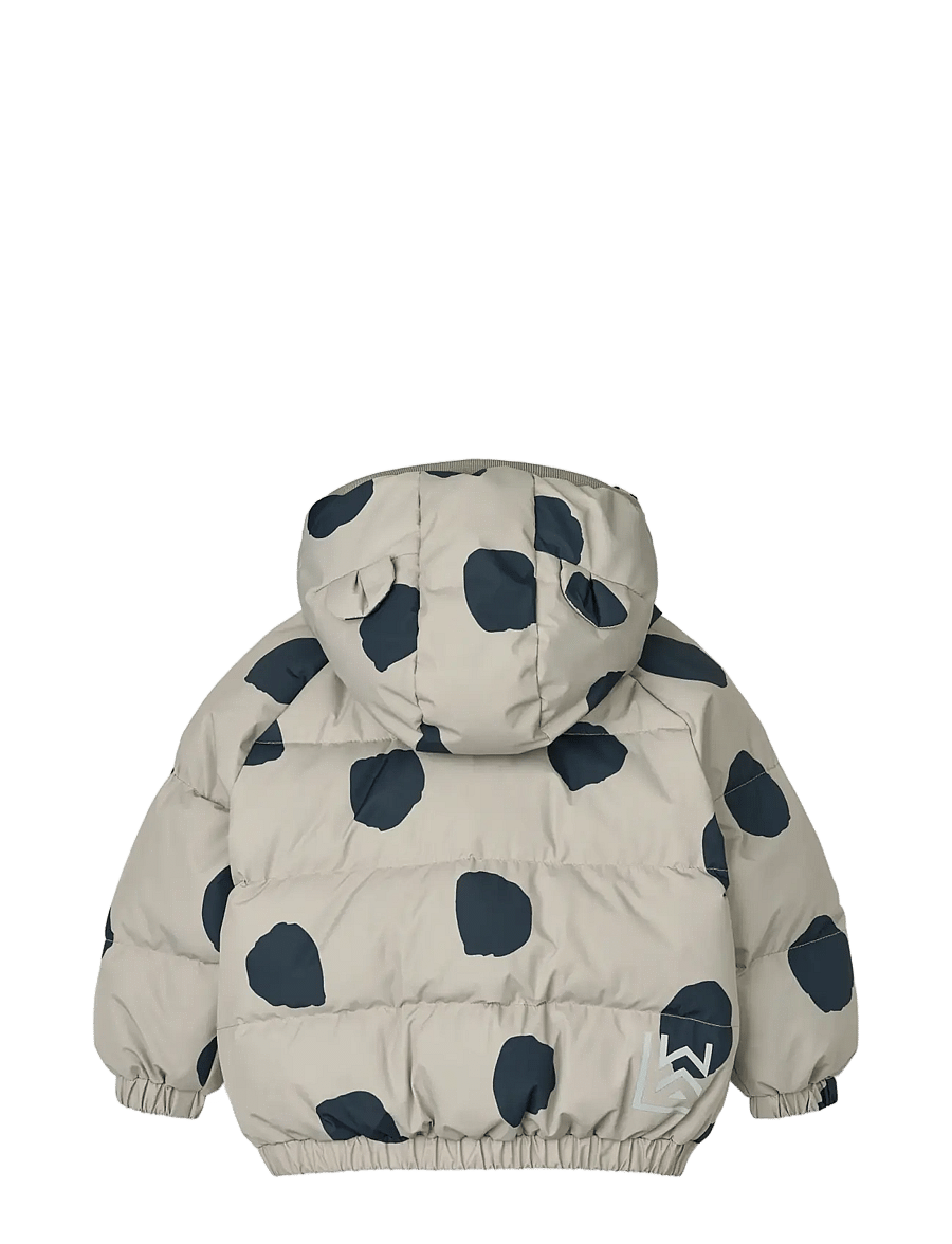Liewood - Adelina Jacket With Ears - dunjakker - spot dots / mist - 1