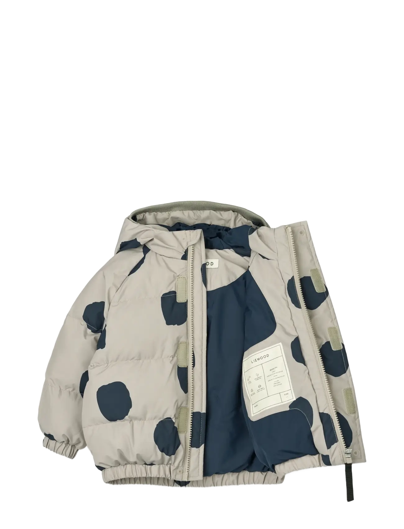 Liewood - Adelina Jacket With Ears - daunen- und steppjacken - spot dots / mist - 2