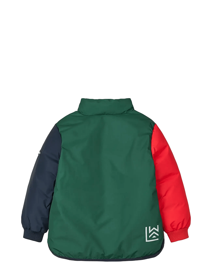 Liewood - Brantley Jacket - dunjakker & forede jakker - apple red multi mix - 1