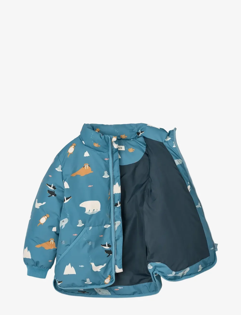 Liewood - Brantley Jacket - winter jackets - arctic sea / ocean view - 2