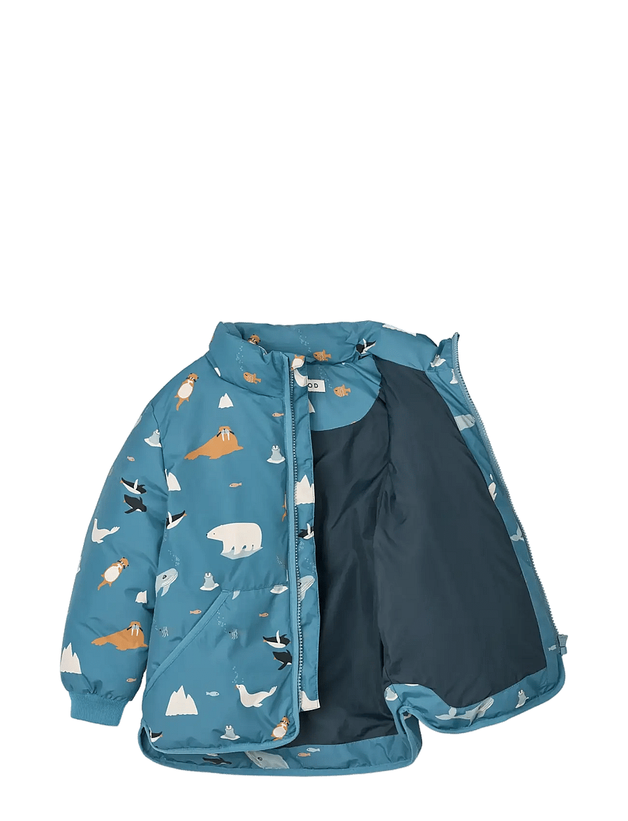 Liewood - Brantley Jacket - puhvis ja polsterdatud - arctic sea / ocean view - 2