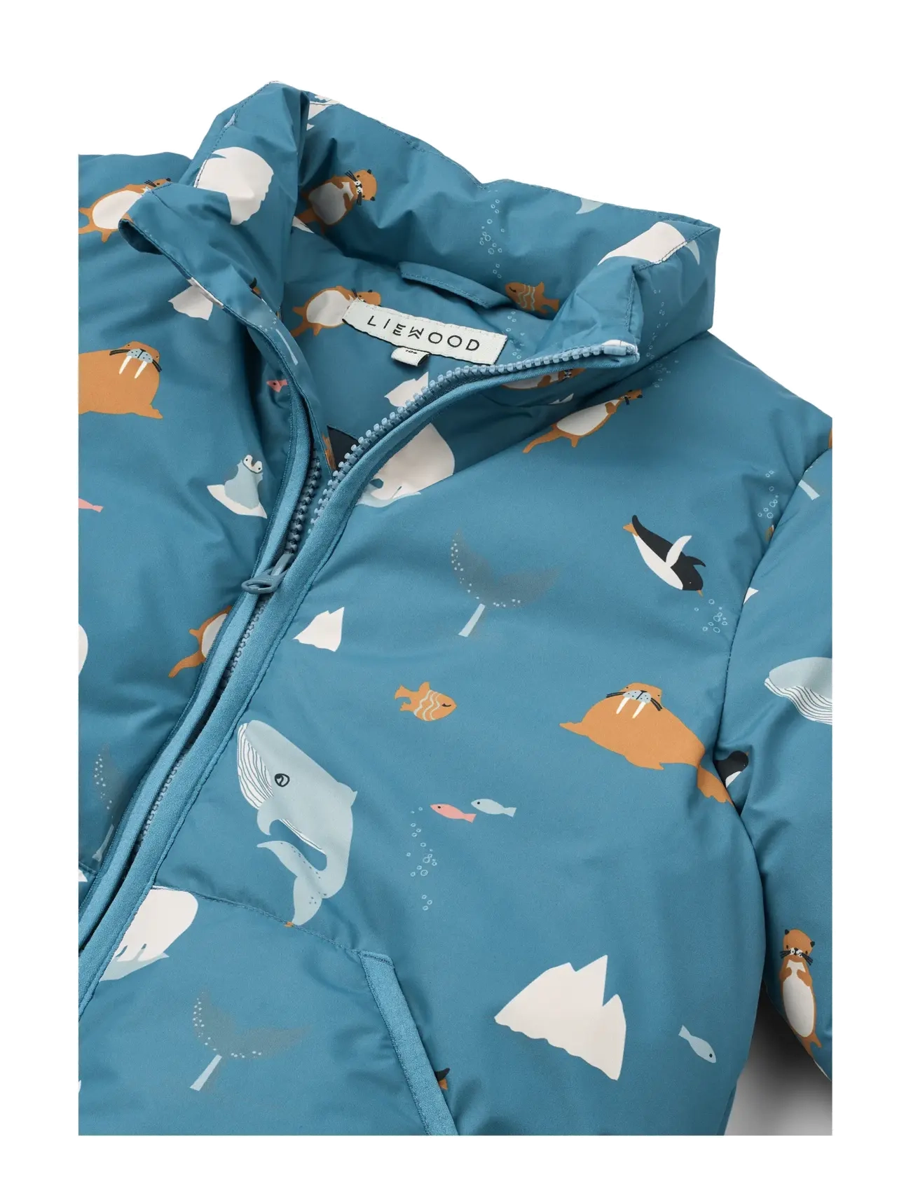 Liewood - Brantley Jacket - wyściełana kurtka - arctic sea /  ocean view - 3
