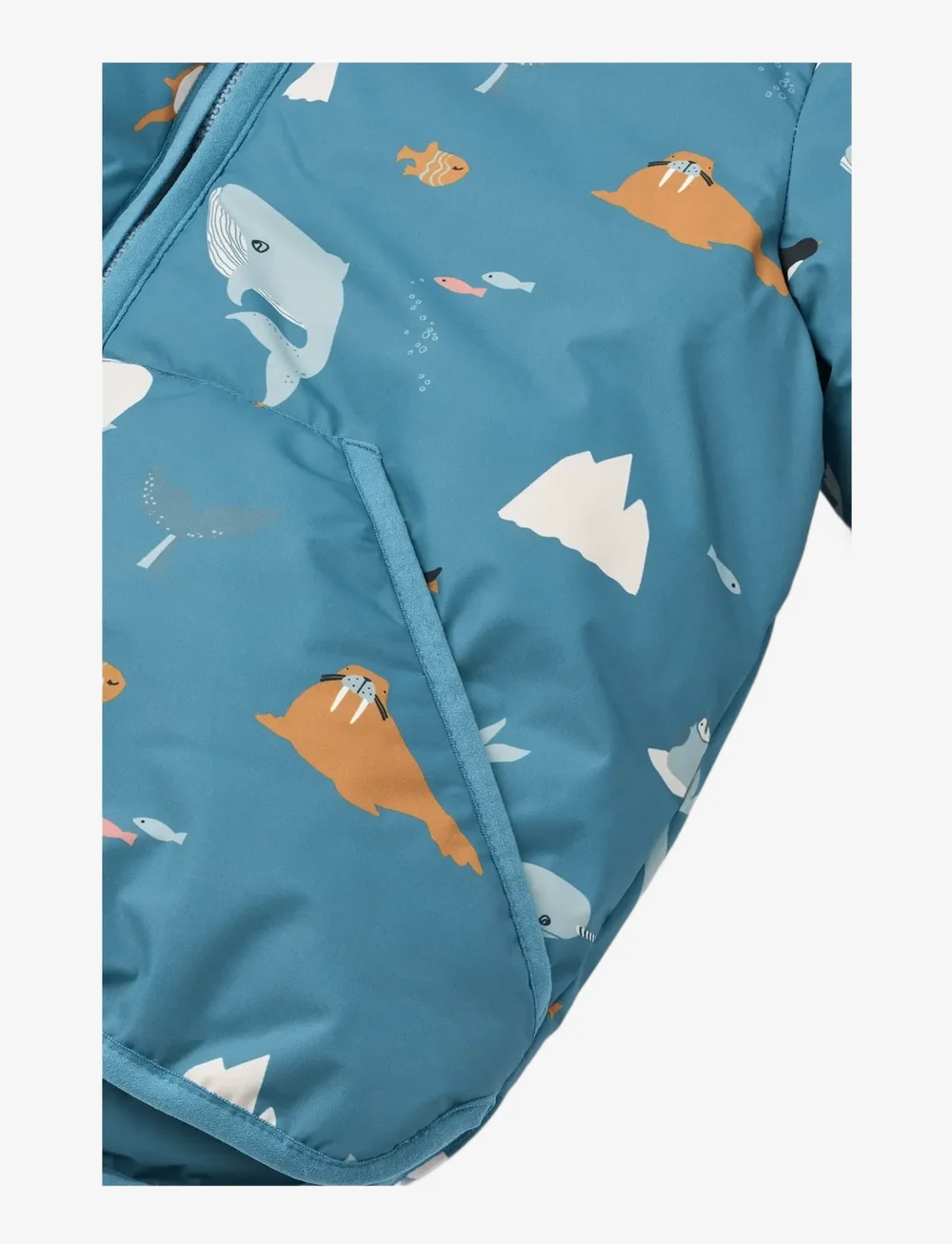 Liewood - Brantley Jacket - winter jackets - arctic sea / ocean view - 4