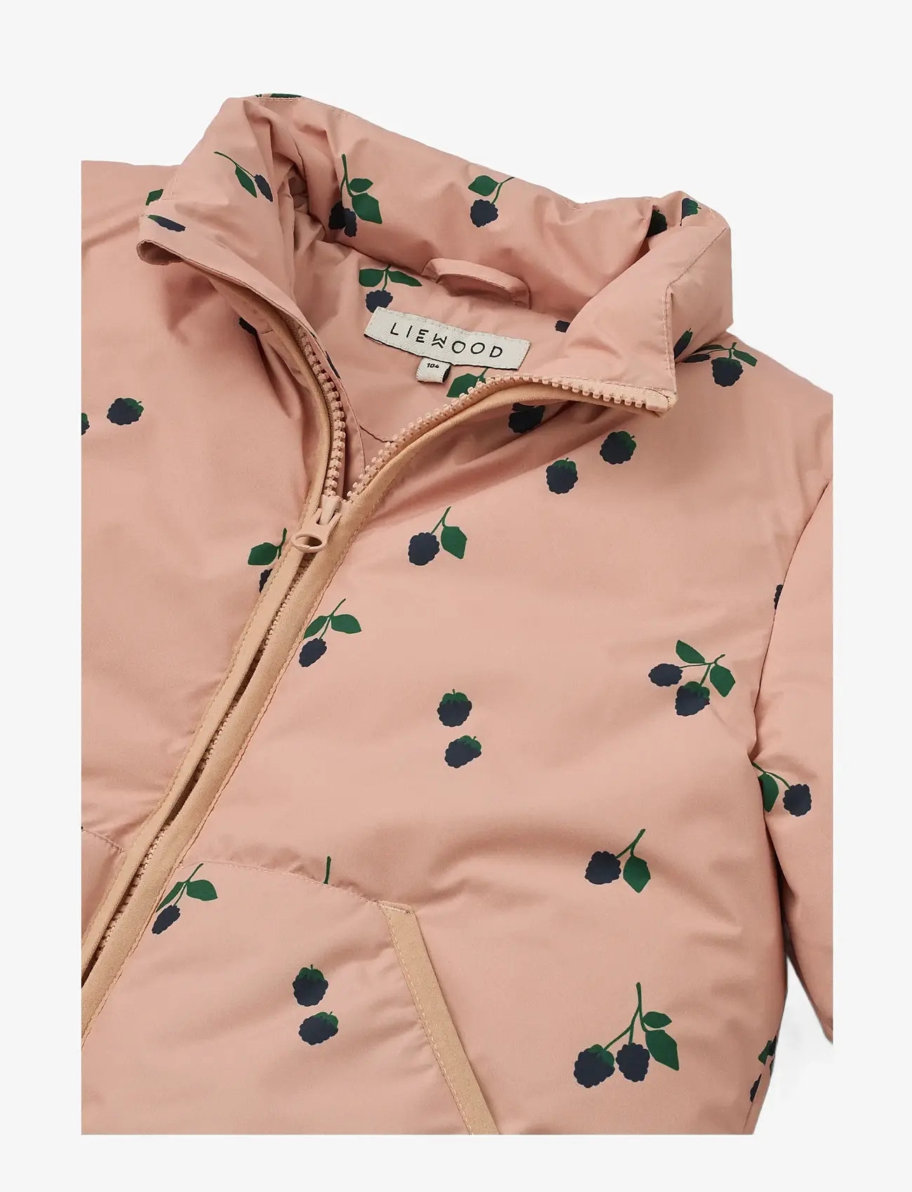 Liewood - Brantley Jacket - dunjakker & forede jakker - berry / pale tuscany - 3