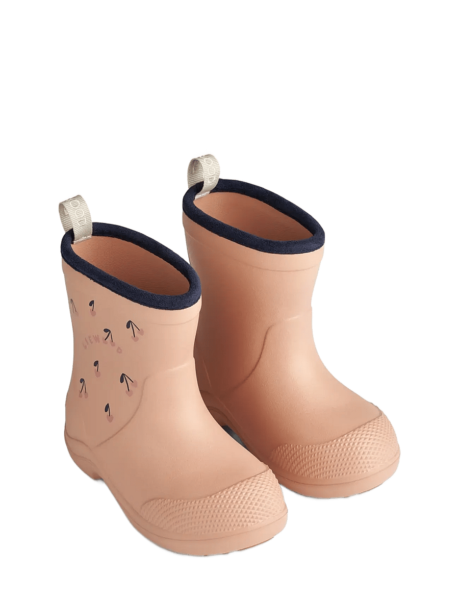 Liewood - Aston Rainboot - unlined rubberboots - cherry hearts / pale tuscany - 1