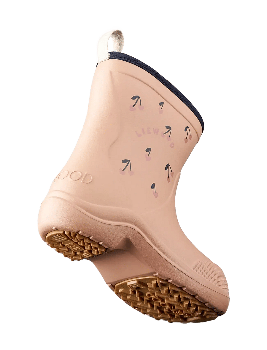 Liewood - Aston Rainboot - unlined rubberboots - cherry hearts / pale tuscany - 2