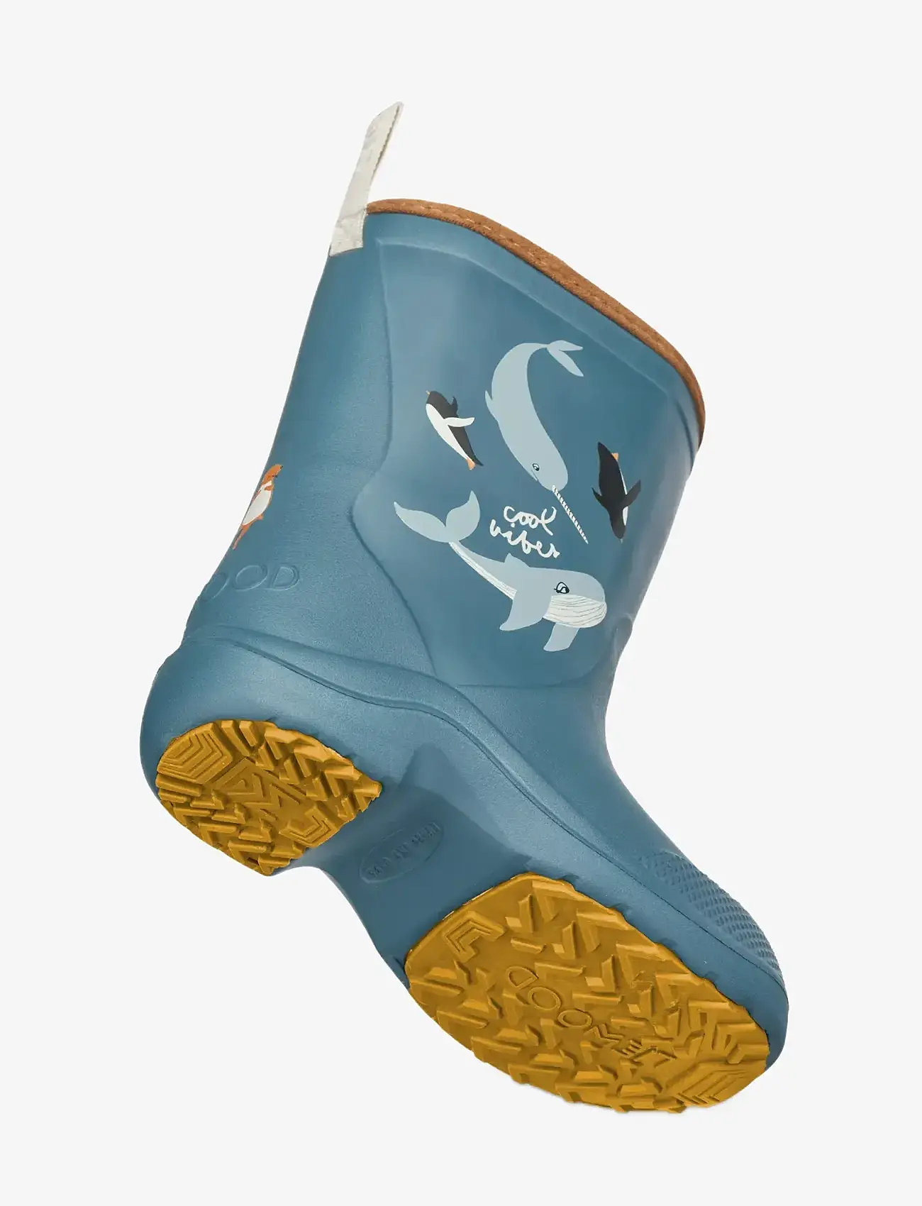 Liewood - Aston Rainboot - gummistøvler uden for - arctic / ocean view - 1