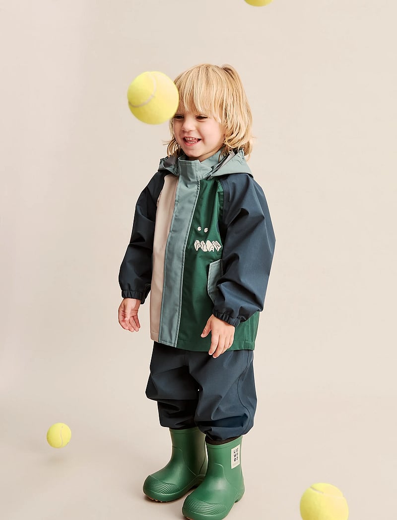 Liewood - Aston Rainboot - ofodrade gummistövlar - garden green mix - 0