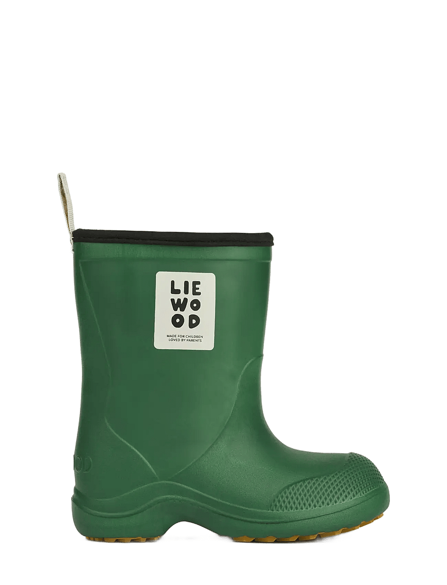 Liewood - Aston Rainboot - gummistøvler uden for - garden green mix - 3