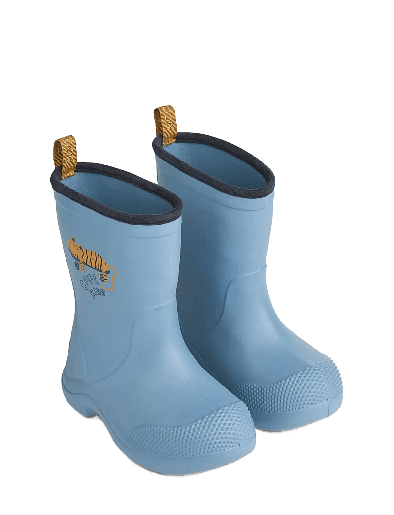 Liewood - Aston Rainboot - ungefütterte gummistiefel - tiger / beach blue - 1