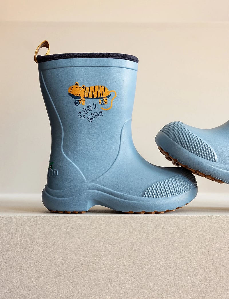 Liewood - Aston Rainboot - ungefütterte gummistiefel - tiger / beach blue - 0