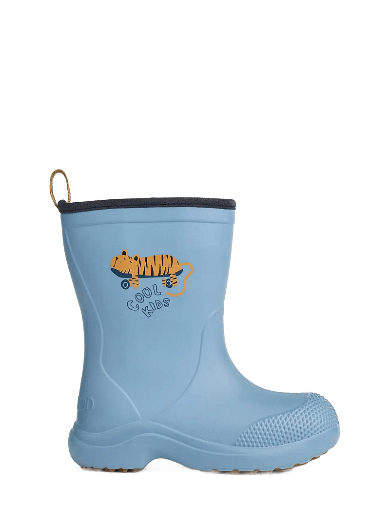Liewood - Aston Rainboot - ungefütterte gummistiefel - tiger / beach blue - 3