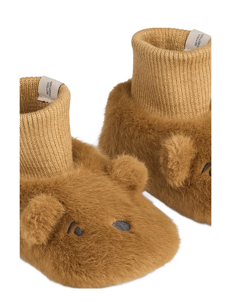 Liewood - Beth Bear Plush Slipper - hausschuhe - golden caramel - 3