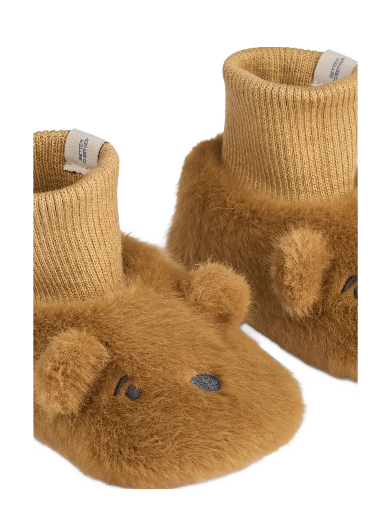 Liewood - Beth Bear Plush Slipper - najniższe ceny - golden caramel - 3