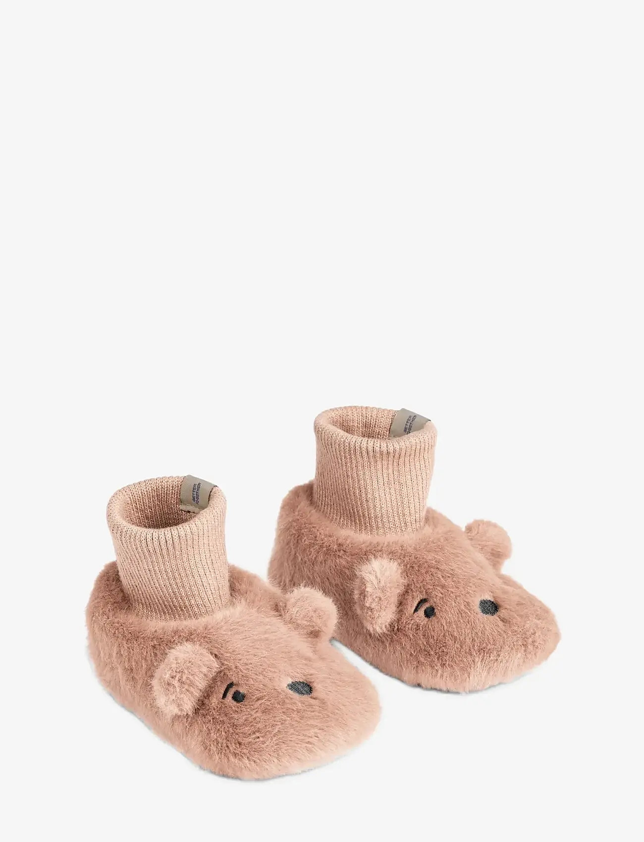 Liewood - Beth Bear Plush Slipper - hjemmesko - pale tuscany - 0