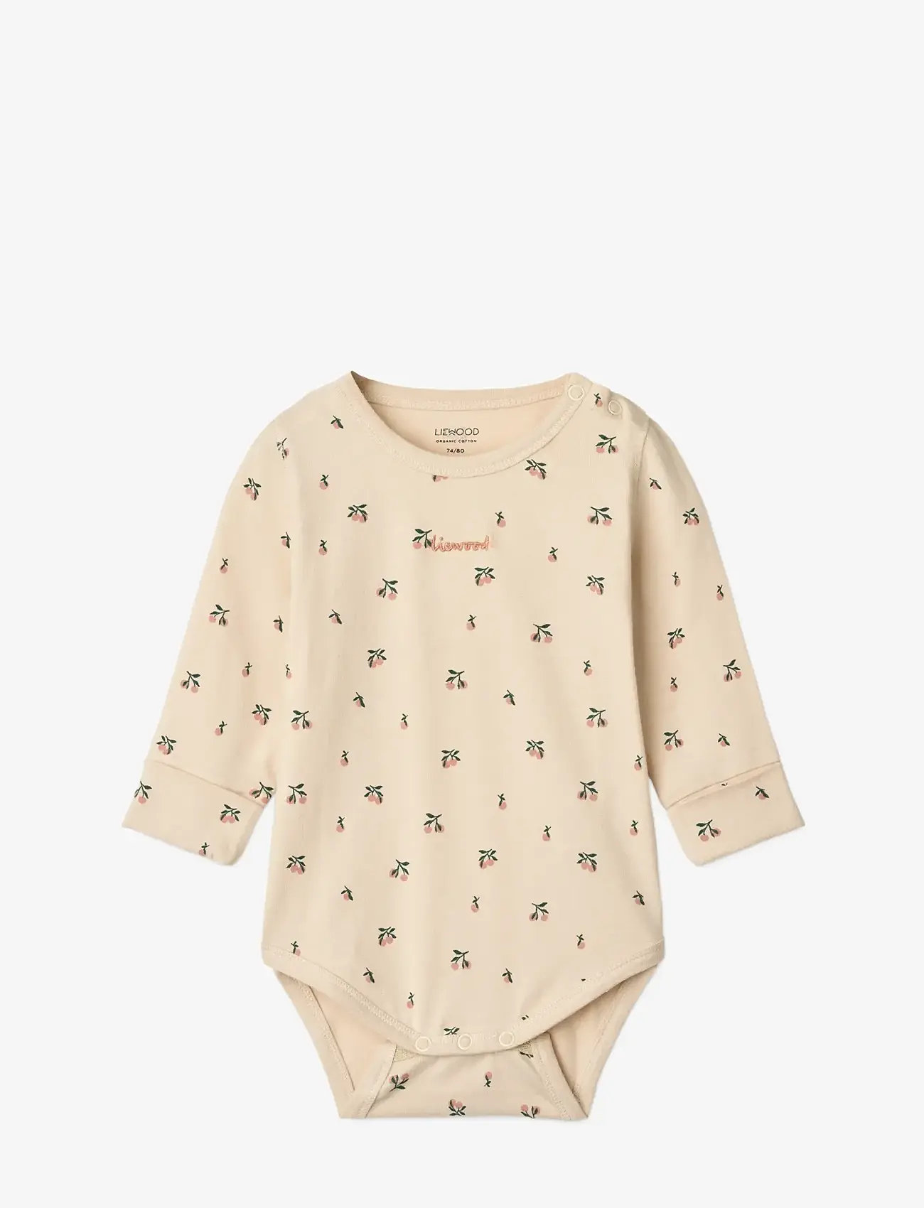 Liewood - Yanni Grow Printed LS Bodystocking 2-Pack - long-sleeved - peach mini / sea shell - 1