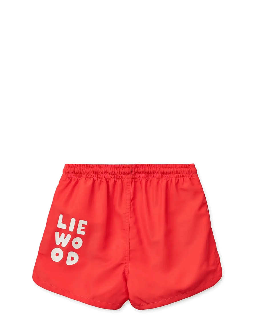 Liewood - Aiden Printed Board Shorts - uv-tøj - apple red - 2