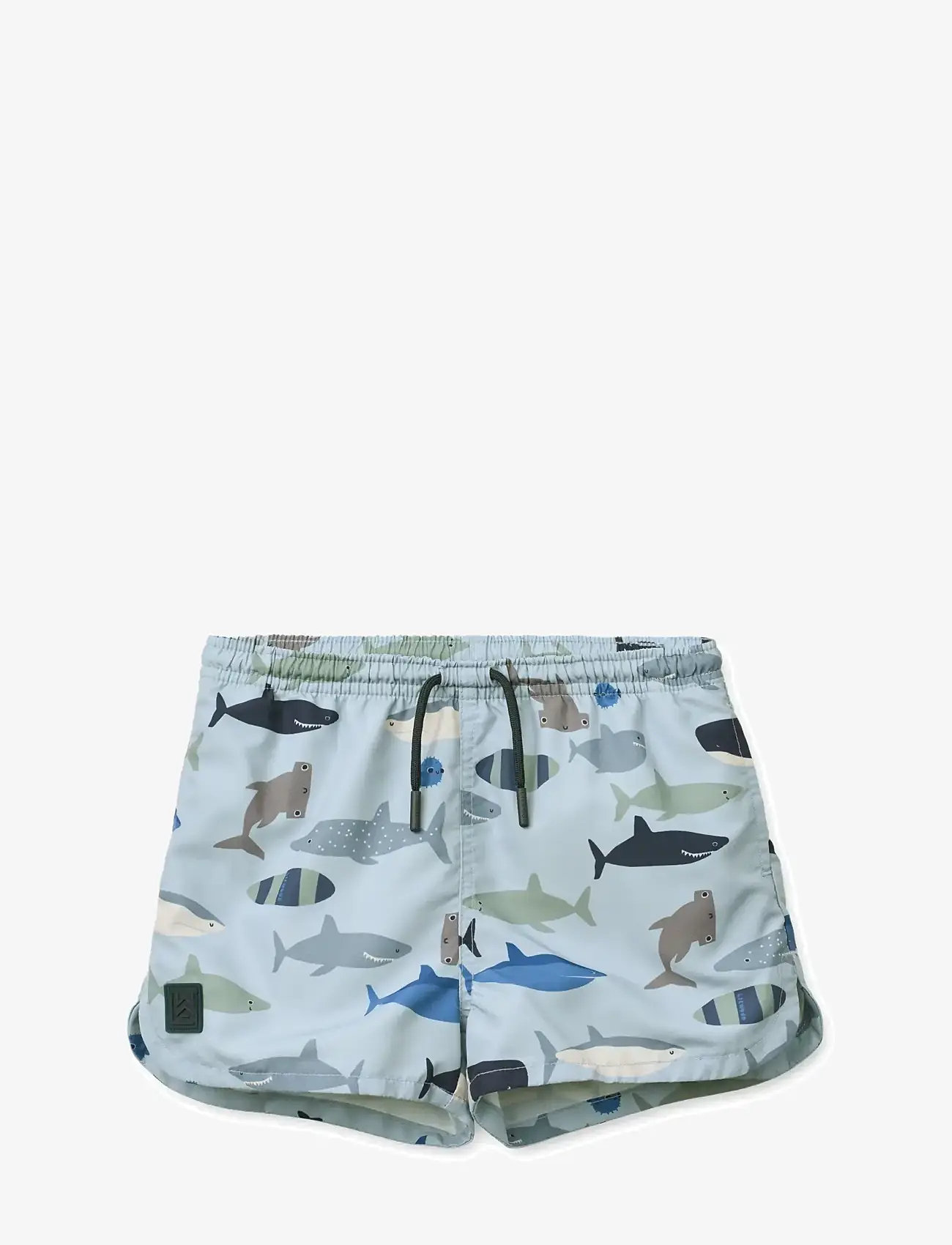 Liewood - Aiden Printed Board Shorts - uv-kaitsega riided - shark / dove blue - 1