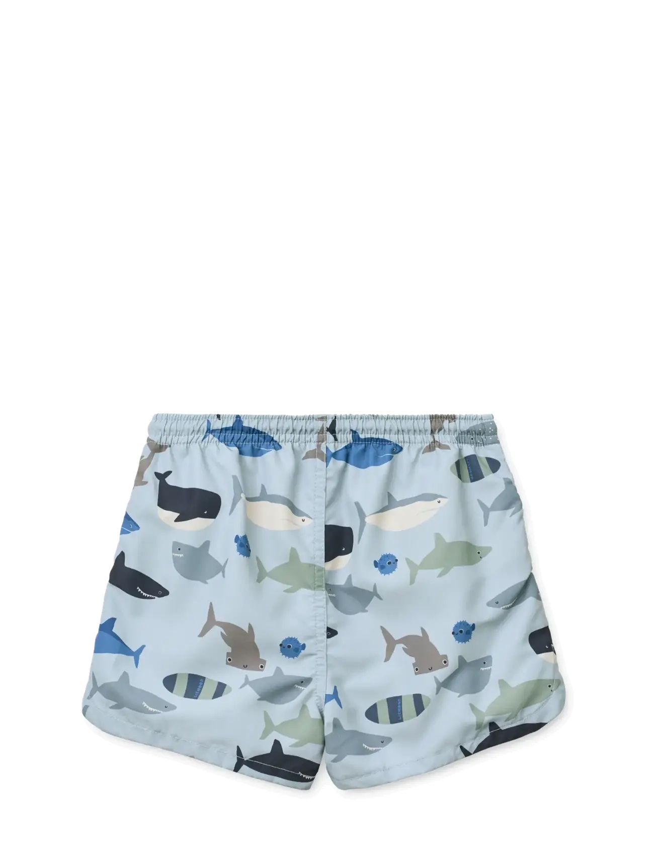 Liewood - Aiden Printed Board Shorts - badekleidung - shark / dove blue - 2