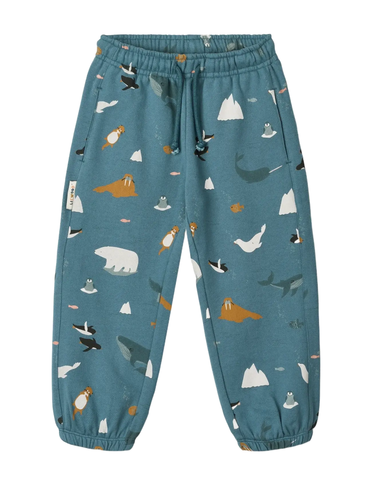 Liewood Arlo Printed Sweatpants - Riided - ARCTIC SEA /  OCEAN VIEW / blue