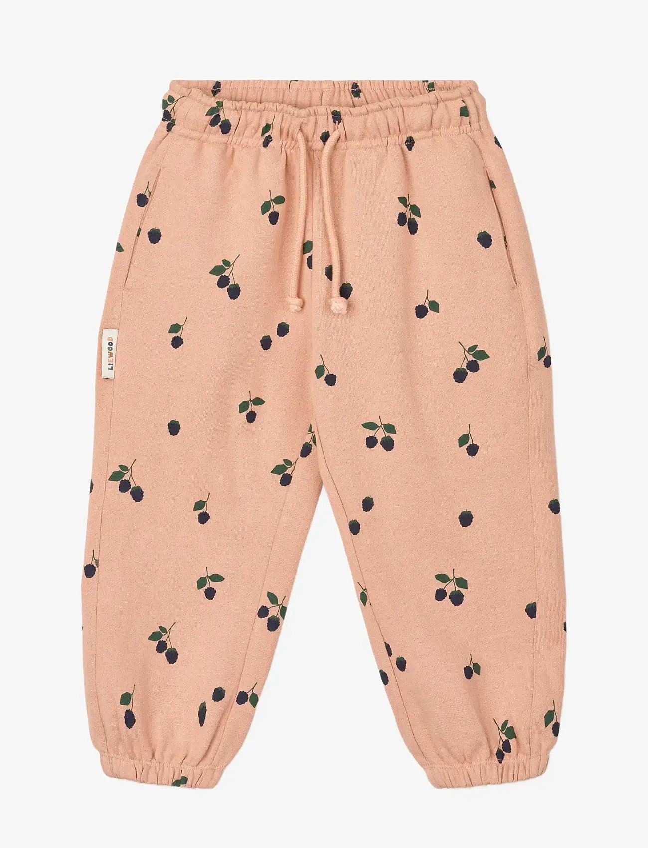 Liewood - Arlo Printed Sweatpants - mjukisbyxor - berry / pale tuscany - 0