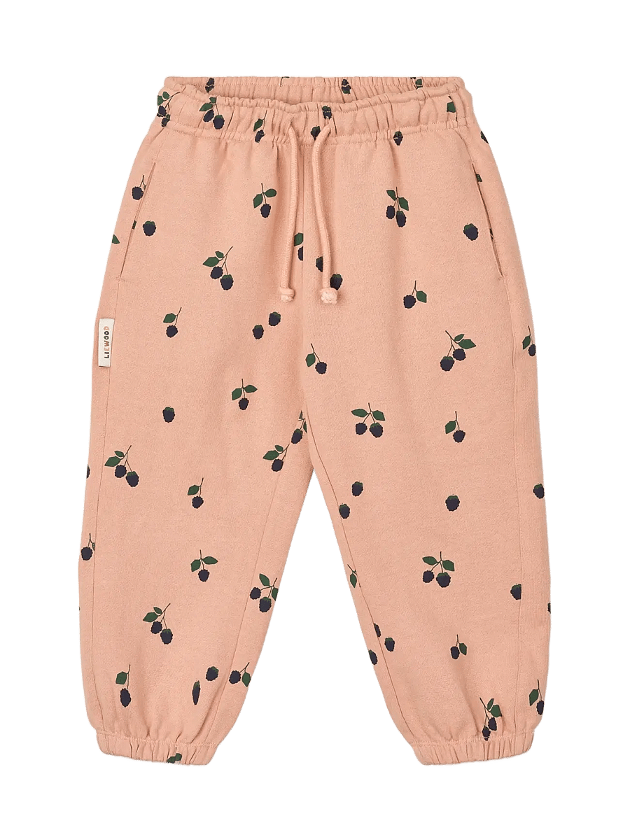 Liewood - Arlo Printed Sweatpants - jogginghosen - berry / pale tuscany - 0