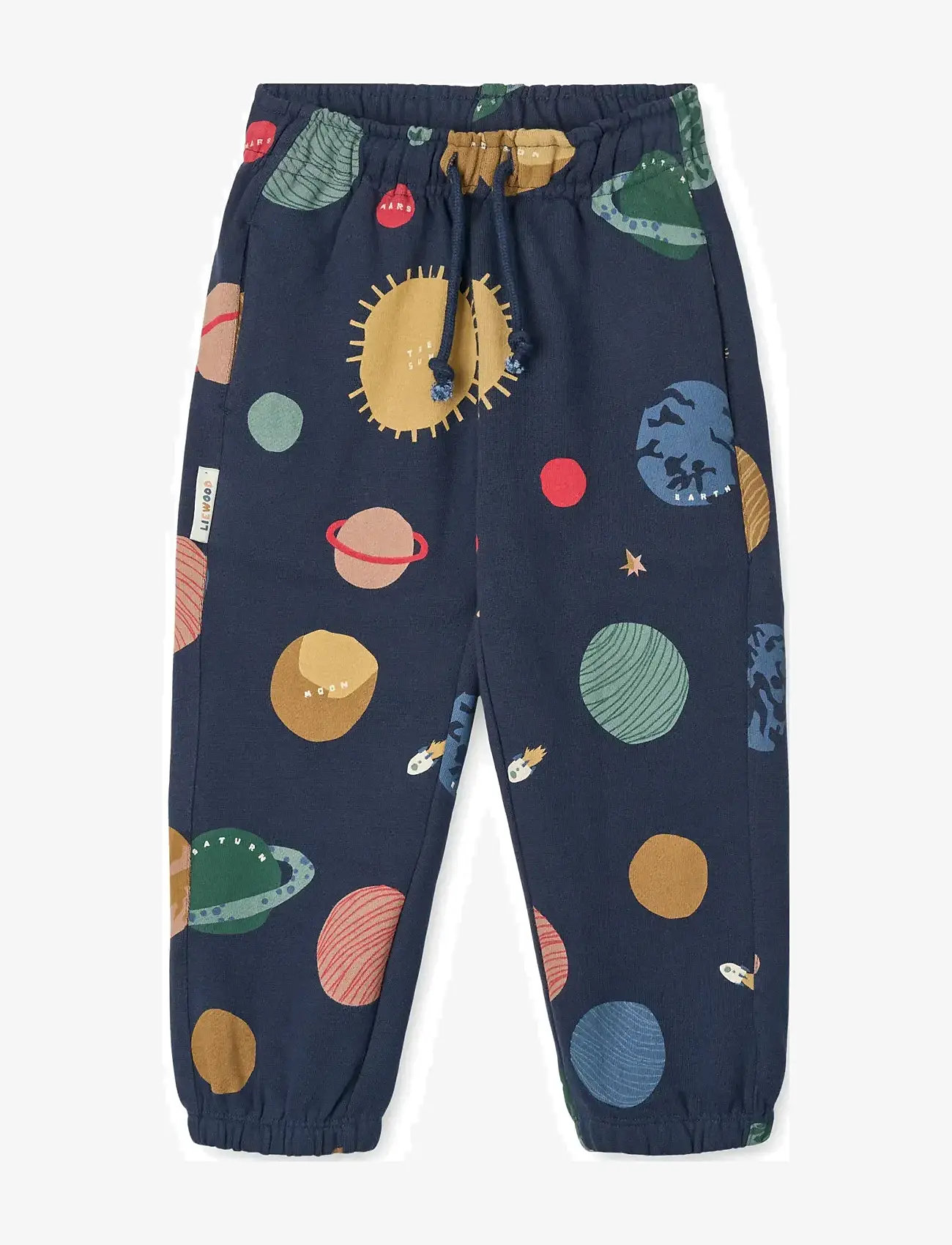 Liewood - Arlo Printed Sweatpants - mjukisbyxor - universe / classic navy - 0