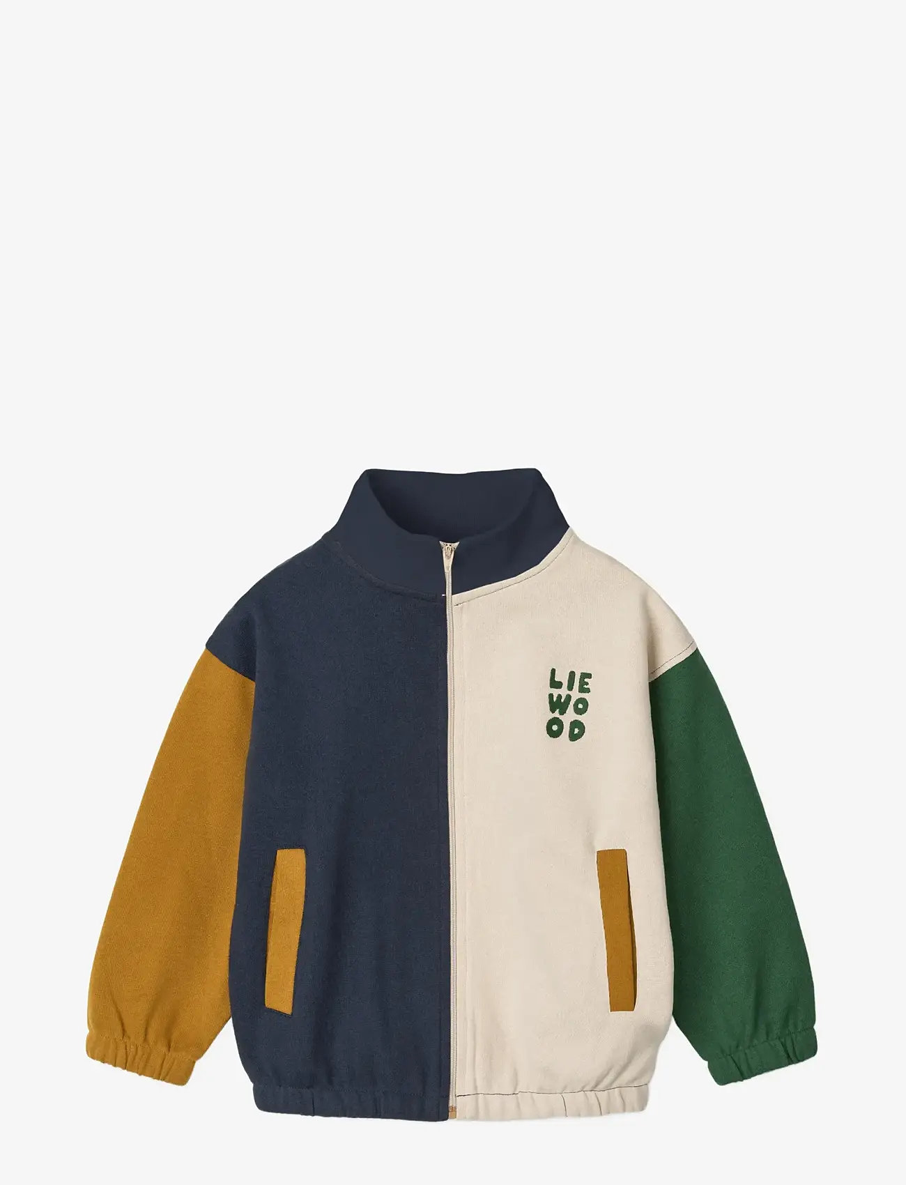 Liewood - Cassius Zip-up Sweatshirt - sweatshirts - classic navy multi mix - 0