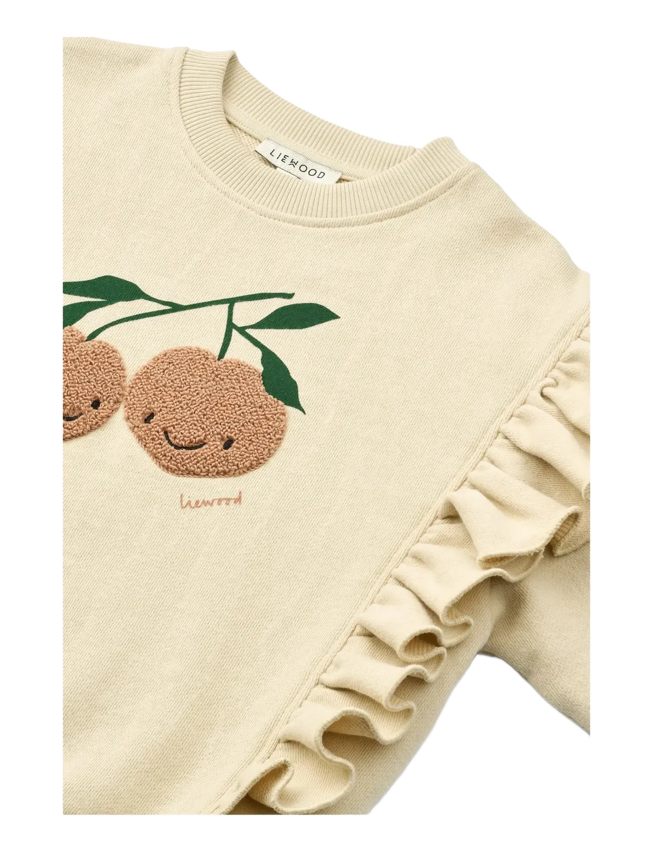 Liewood - Marcella Placement Sweatshirt - sweatshirts & kapuzenpullover - peach me / sea shell - 2