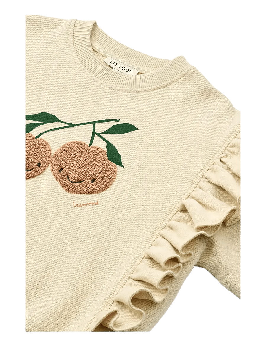 Liewood - Marcella Placement Sweatshirt - sweatshirts - peach me / sea shell - 2