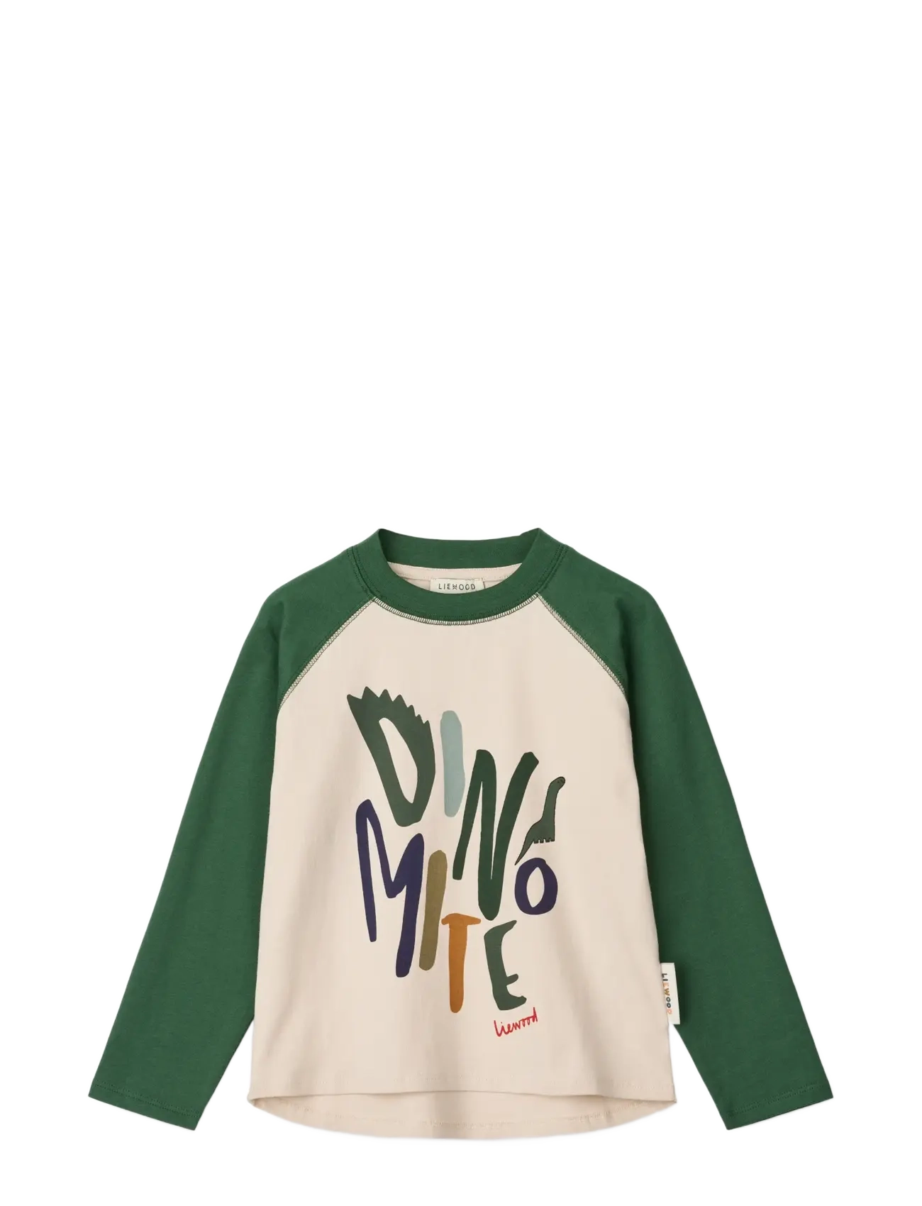 Liewood Ellington Placement T-shirt - Angebote - DINOMITE / GARDEN GREEN / SANDY / cream