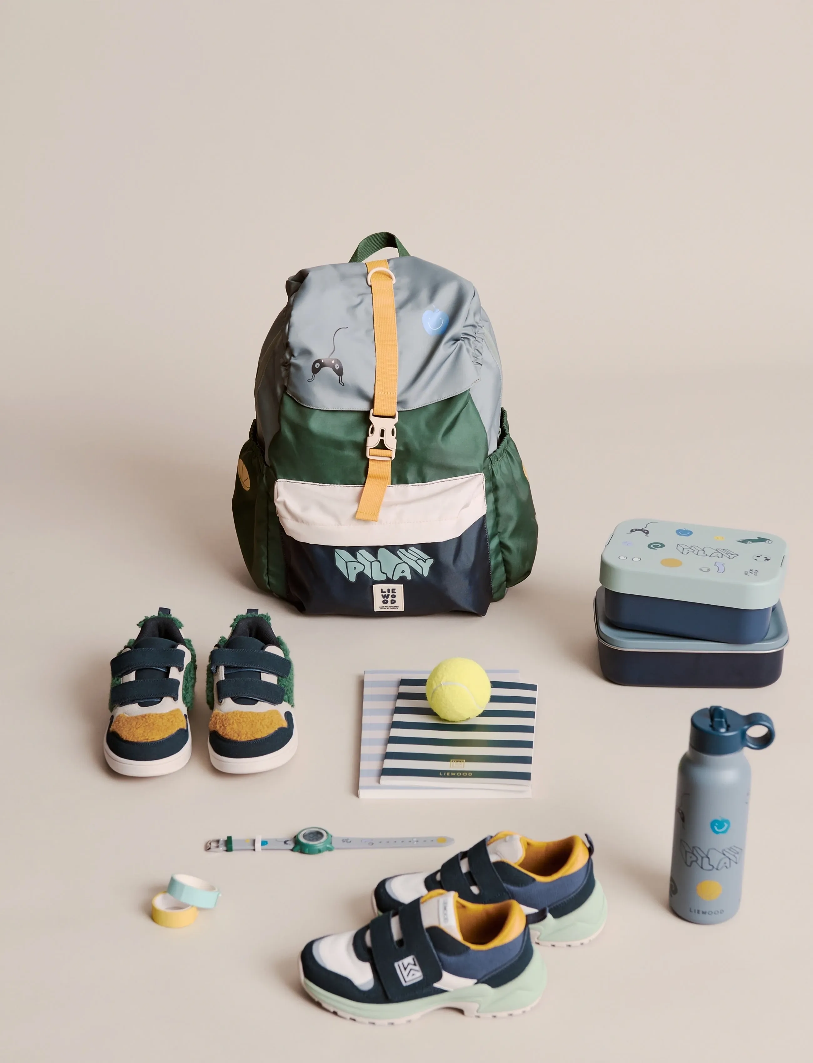 Liewood Johnny School Backpack - Liewood - PLAY MULTI MIX / blue