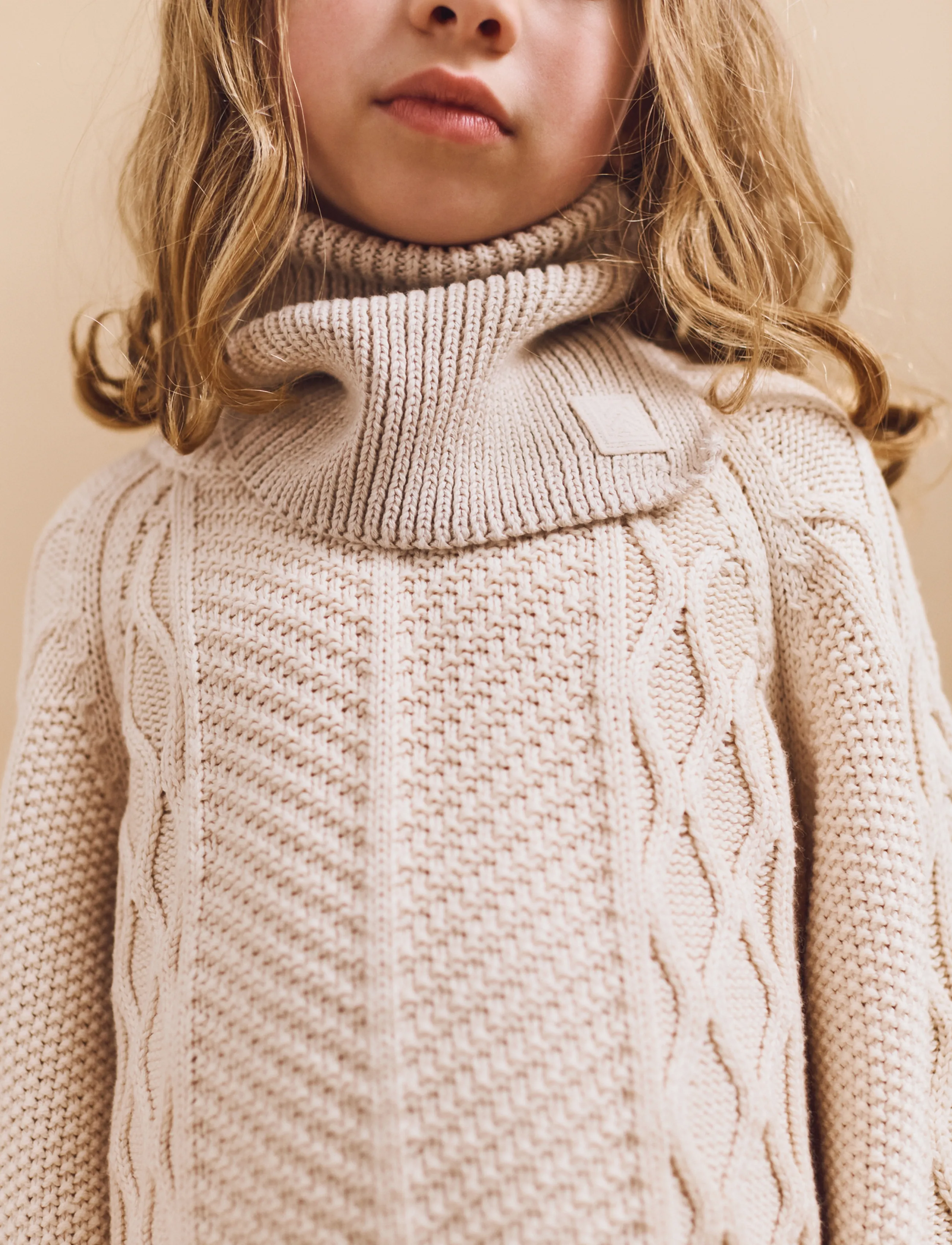 Liewood Mathias Neckwarmer, One Size, Scarves & Neckwarmers, Beige - Kinder