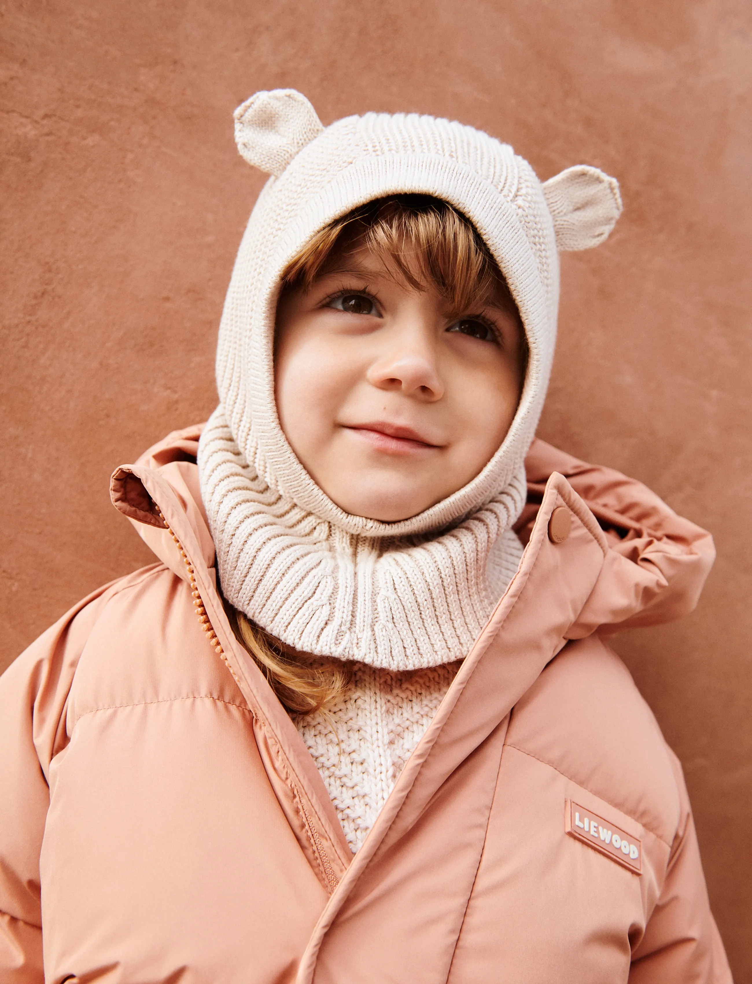 Liewood Hanibal Balaclava, 9/12M, Headwear, Creme - Kinder