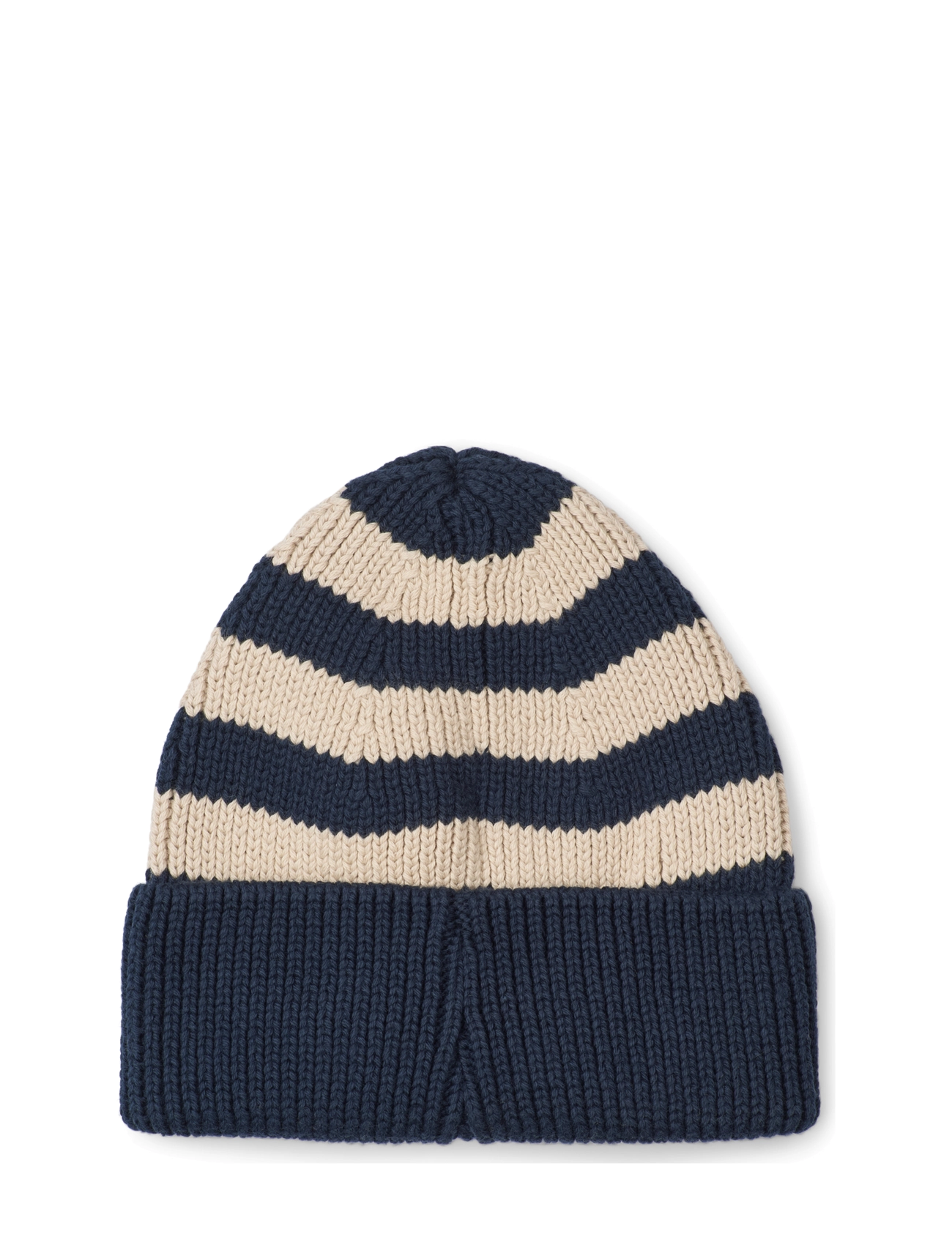 Liewood - Ezra Beanie - beanies - classic navy / sandy stripe - 1