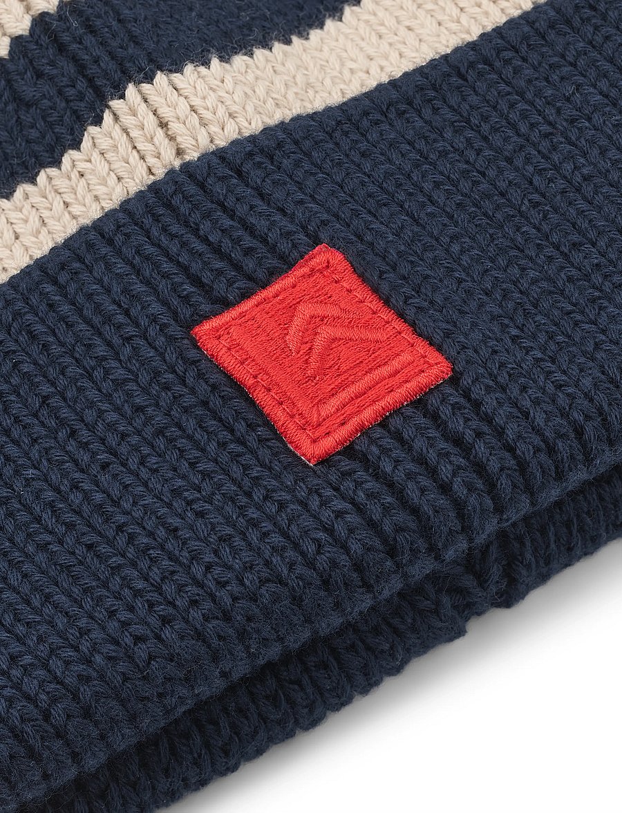 Liewood - Ezra Beanie - beanies - classic navy / sandy stripe - 2