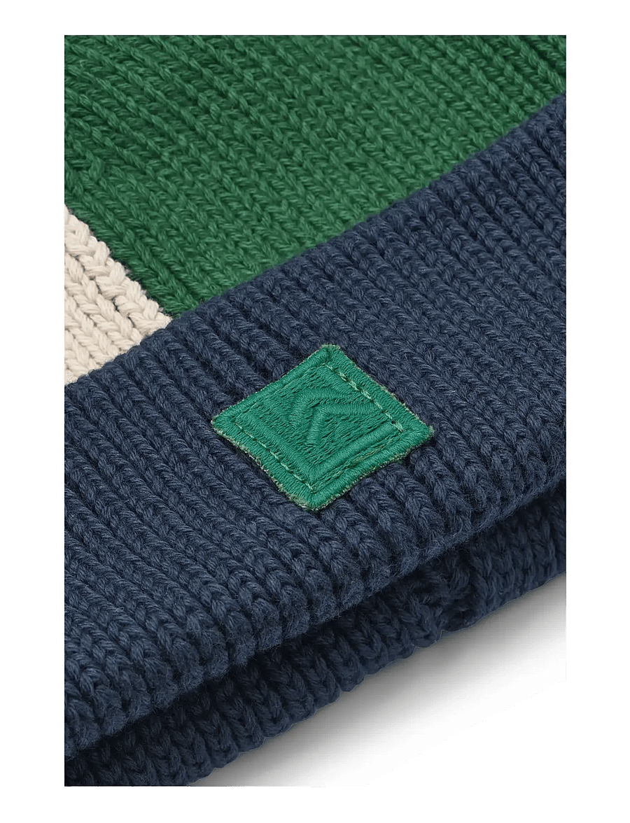 Liewood - Ezra Beanie - beanies - classic navy multi mix - 1